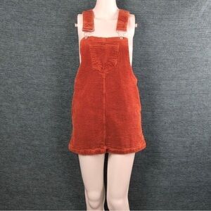 J For Justify Rust Color Corduroy Overall Mini-Skirt Juniors Size M